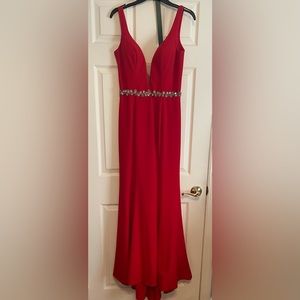 Red Rhinestone Prom/Wedding Dress